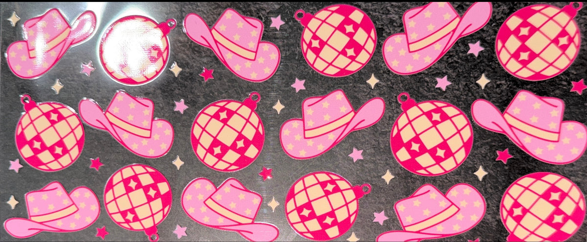 Disco Cowgirl UVDTF Cup Wrap