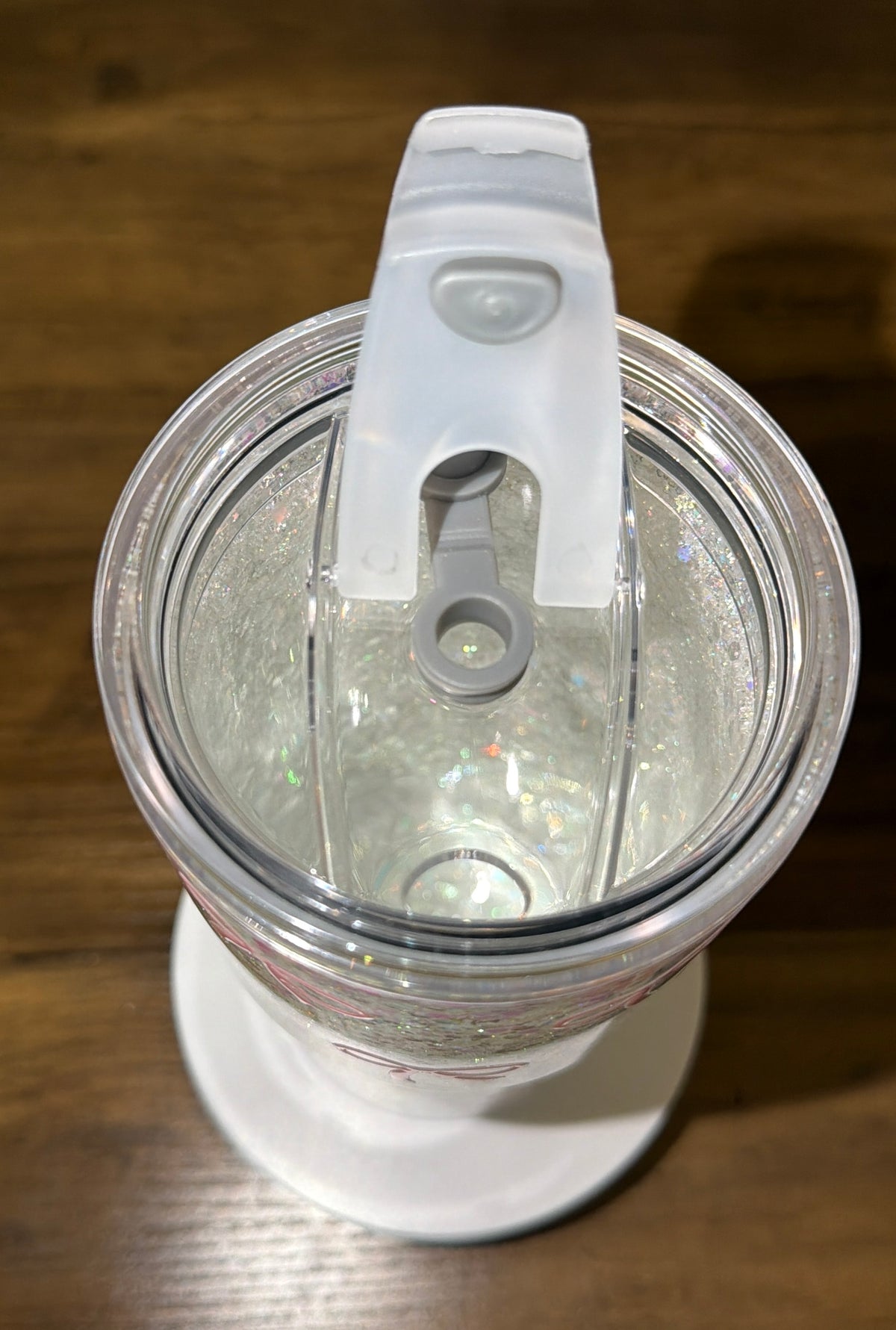 Sparkly Bow Snowglobe Cup