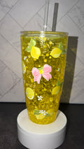 Lemon Blossom Sparkle Snowglobe Cup