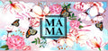 Mama With Flowers UVDTF Cup Wrap