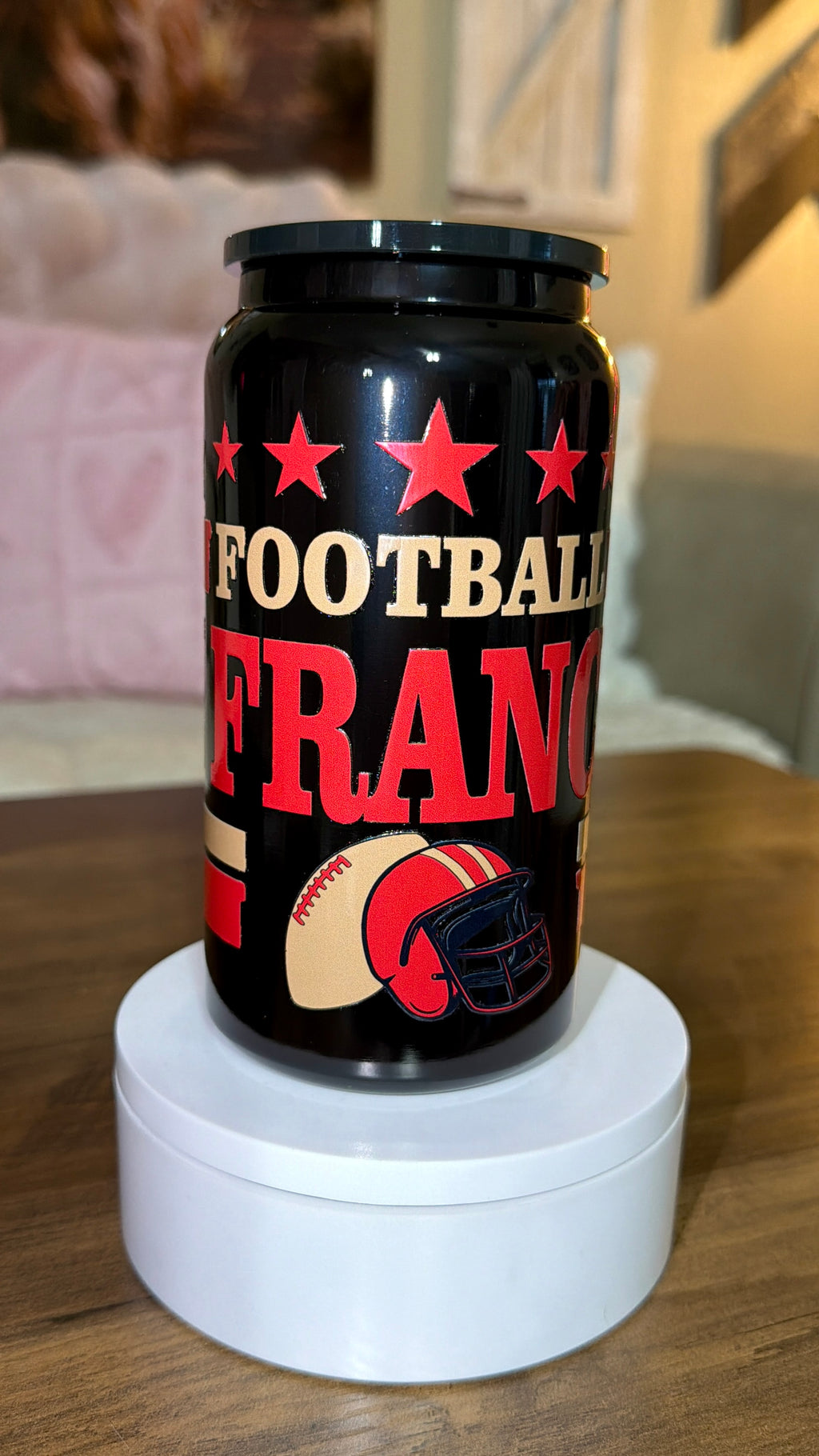 Football inspired tumbler