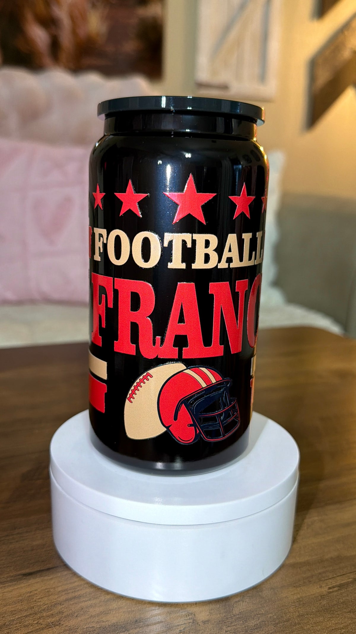 Football inspired tumbler