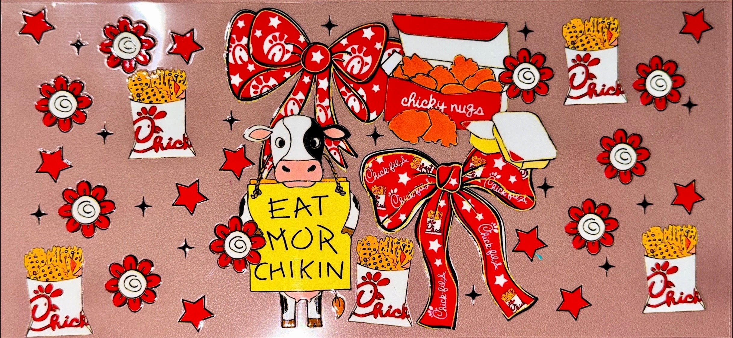 Eat Mor Chikin UVDTF Cup Wrap