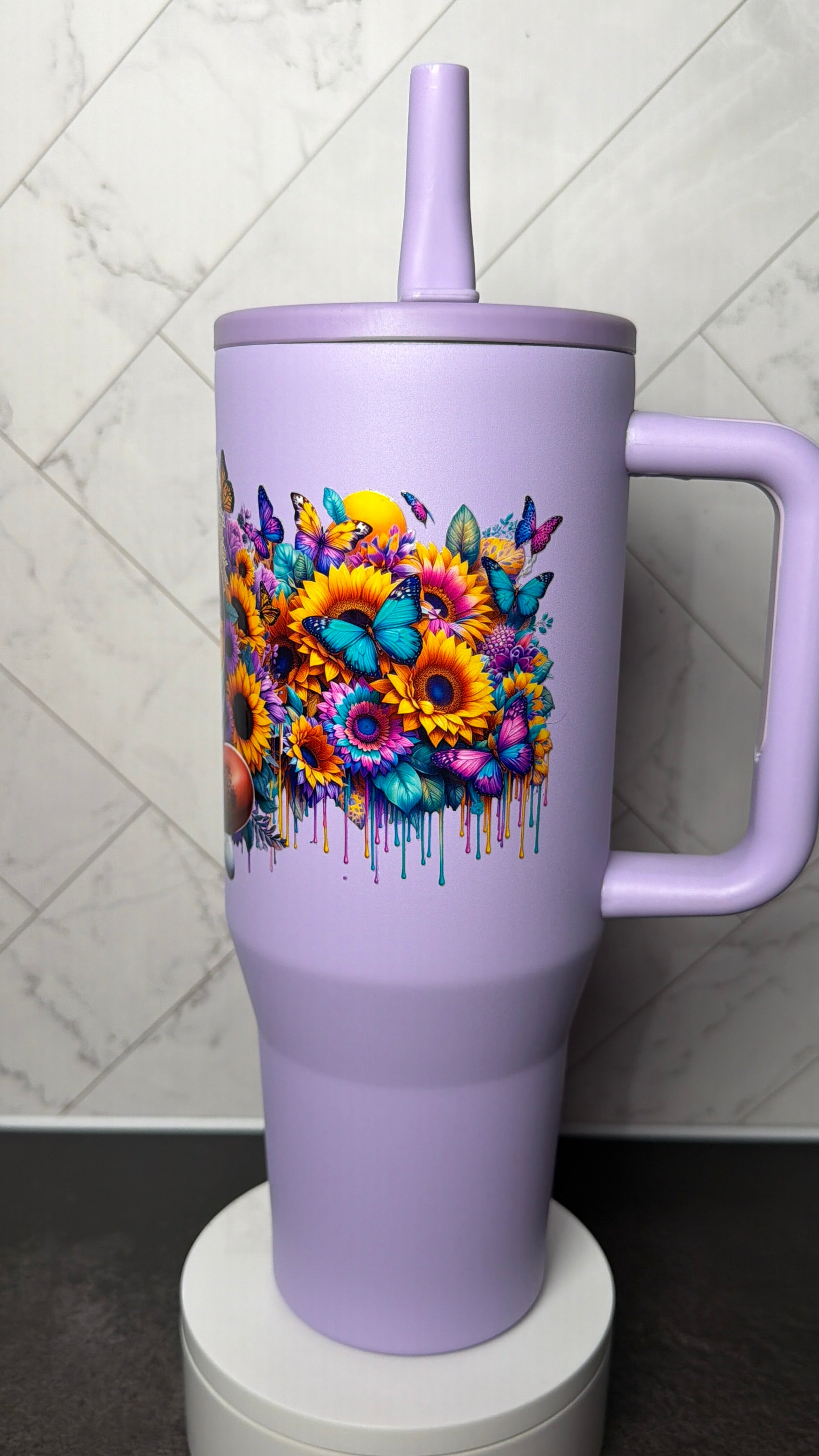 Radiant Soul Floral Stainless Steel Tumbler