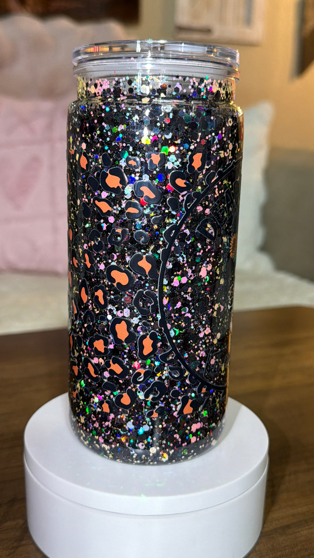 “Dead inside but caffeinated”Snowglobe cup