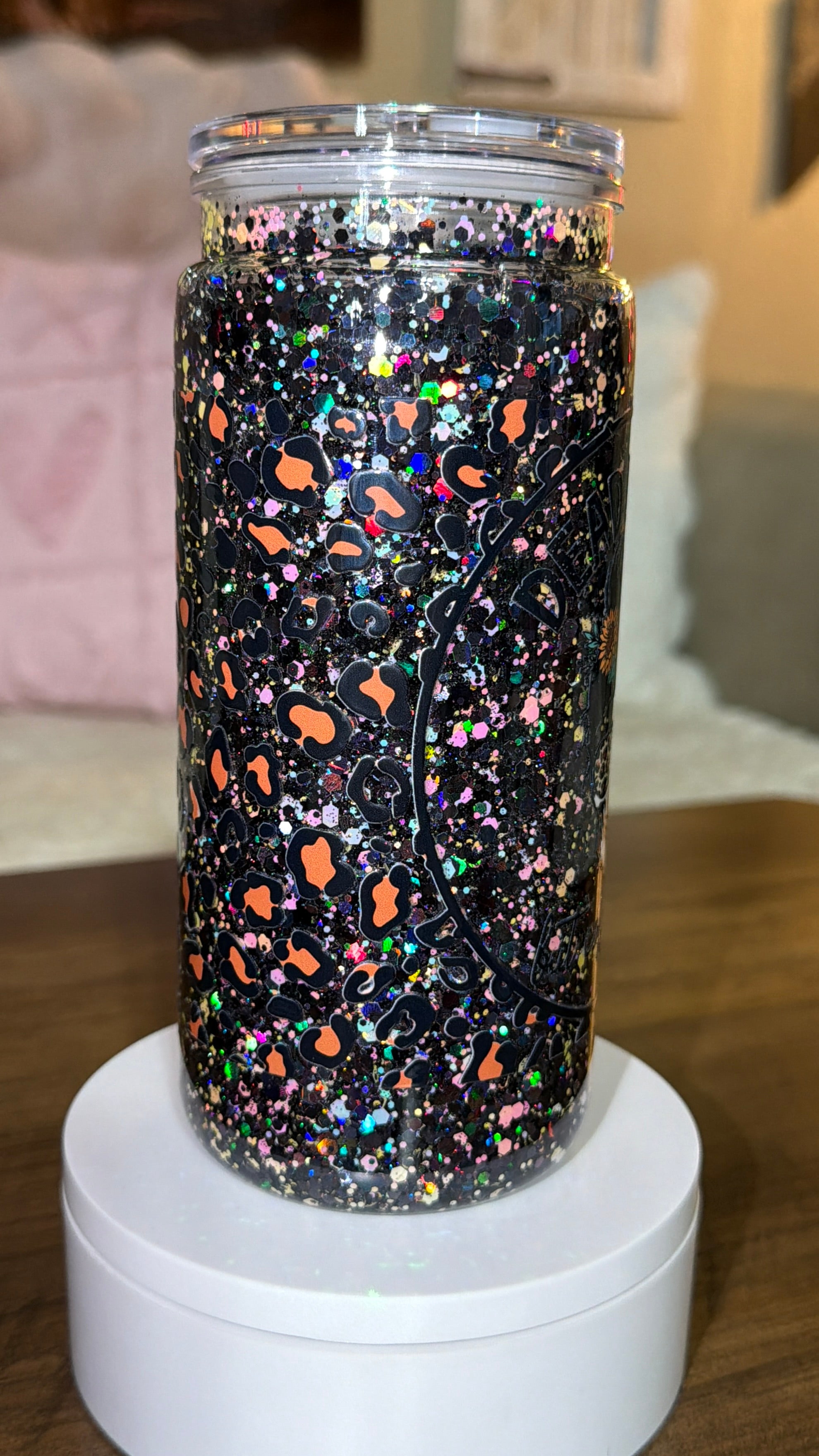 “Dead inside but caffeinated”Snowglobe cup