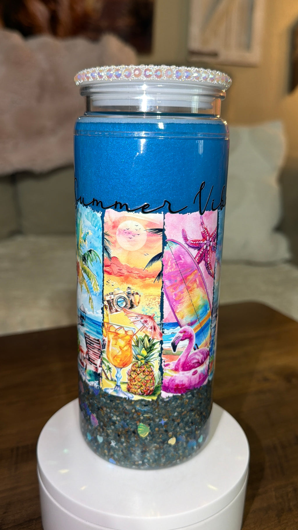 Summer Vibes Beach Snowglobe Cup