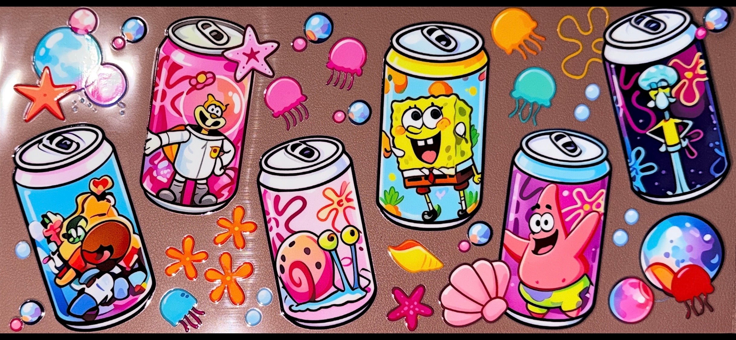 Under The Sea Soda UVDTF Cup Wrap
