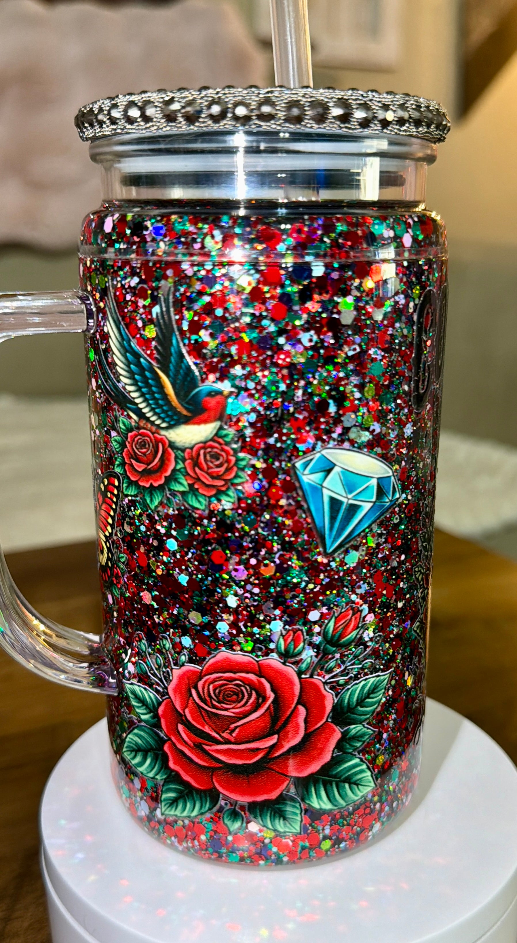 Cool Moms Have Tattoos Snowglobe Cups