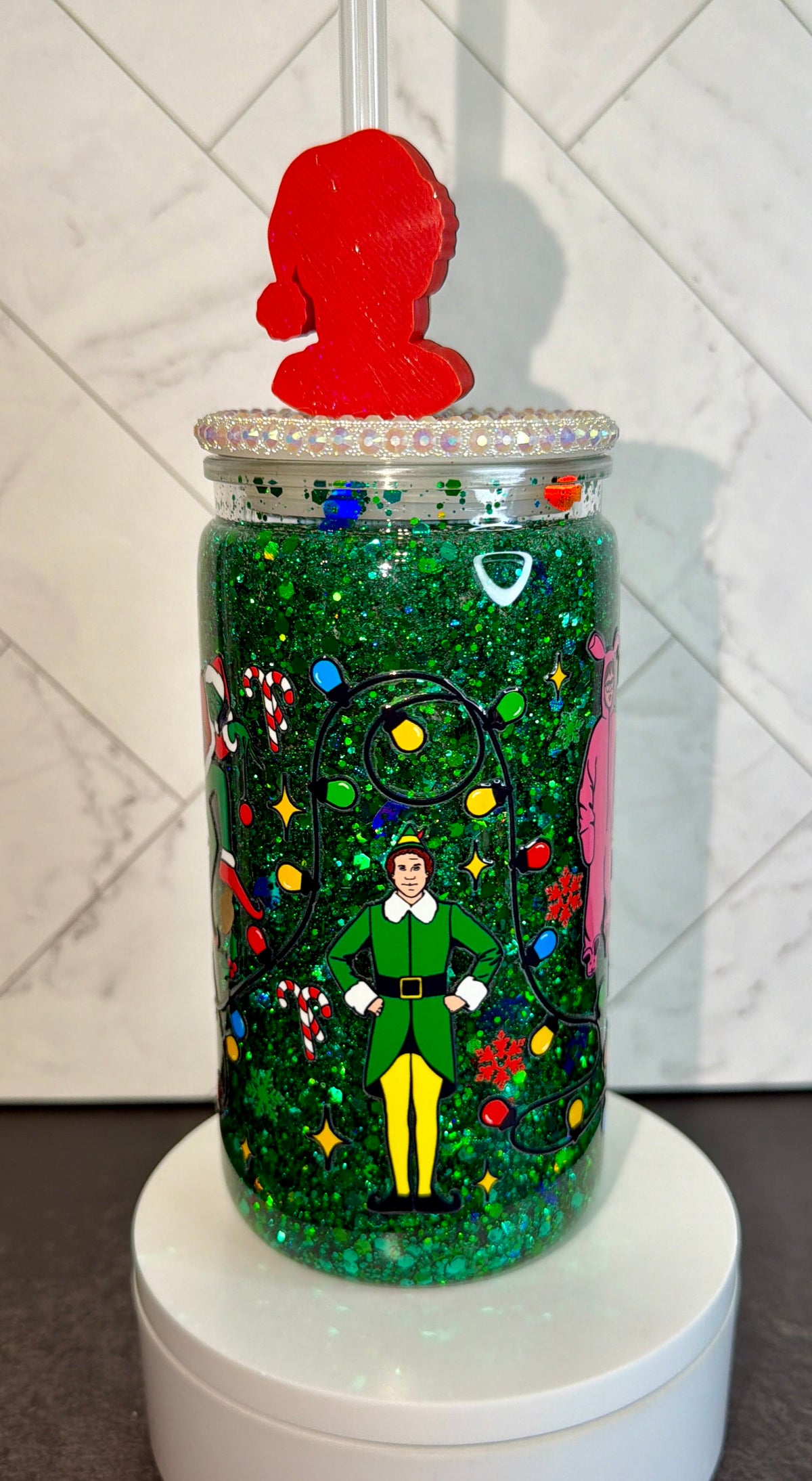 Classic Christmas Movie Inspired Snowglobe Cup