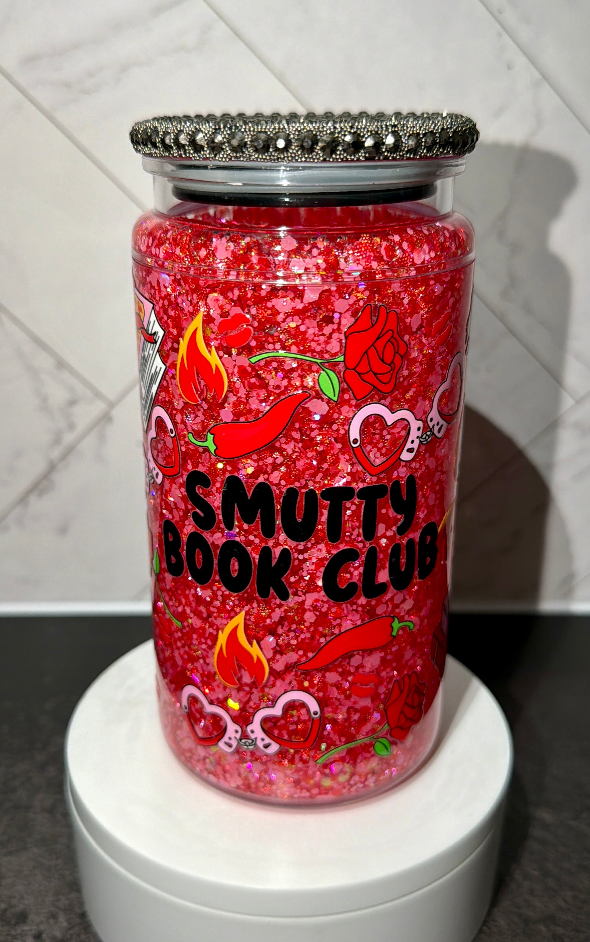 Smutty Book Club Snowglobe Cup