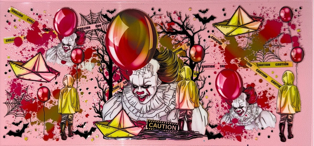 Scary Clown UVDTF Cup Wrap