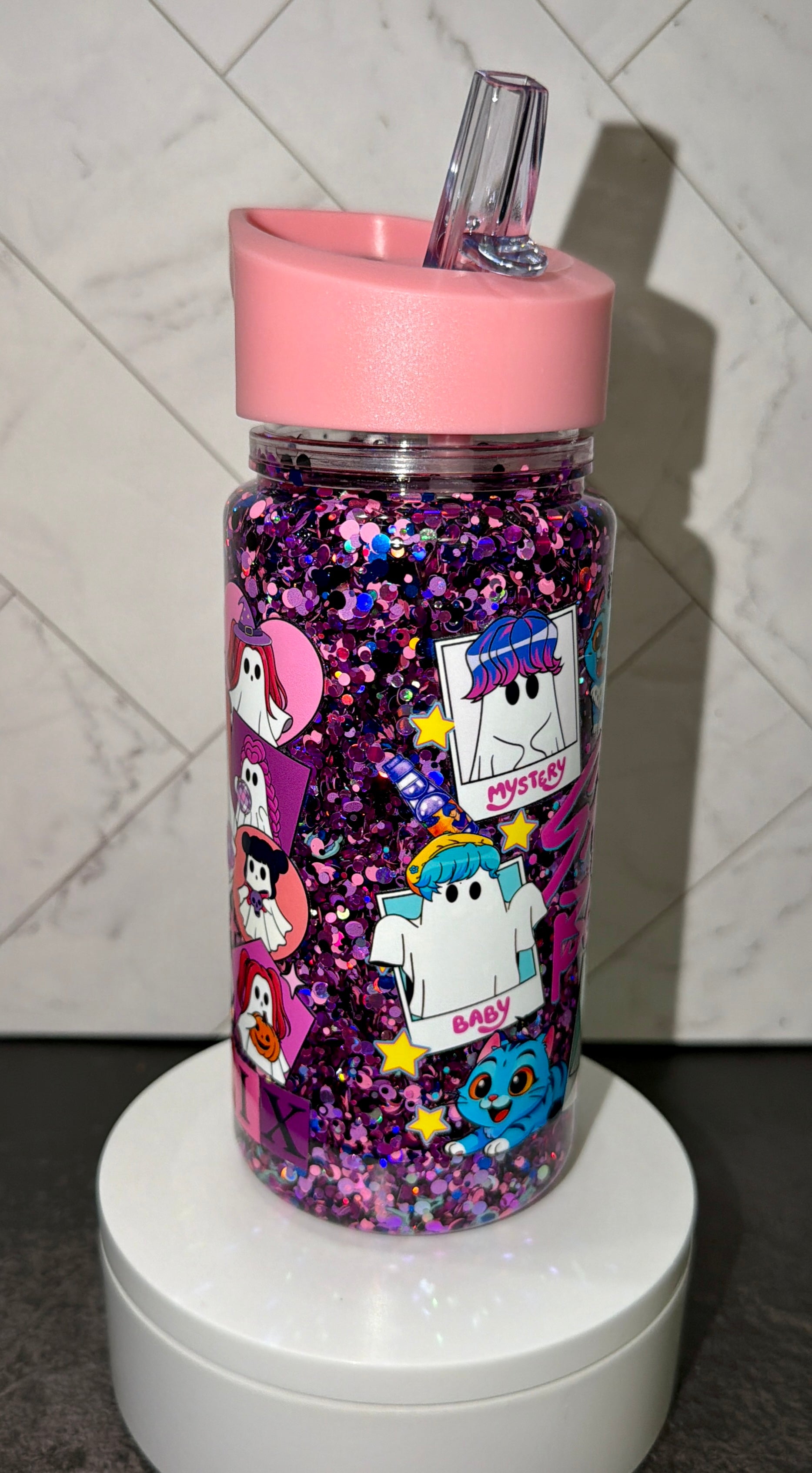 Kpop Kids Snowglobe Water Bottle
