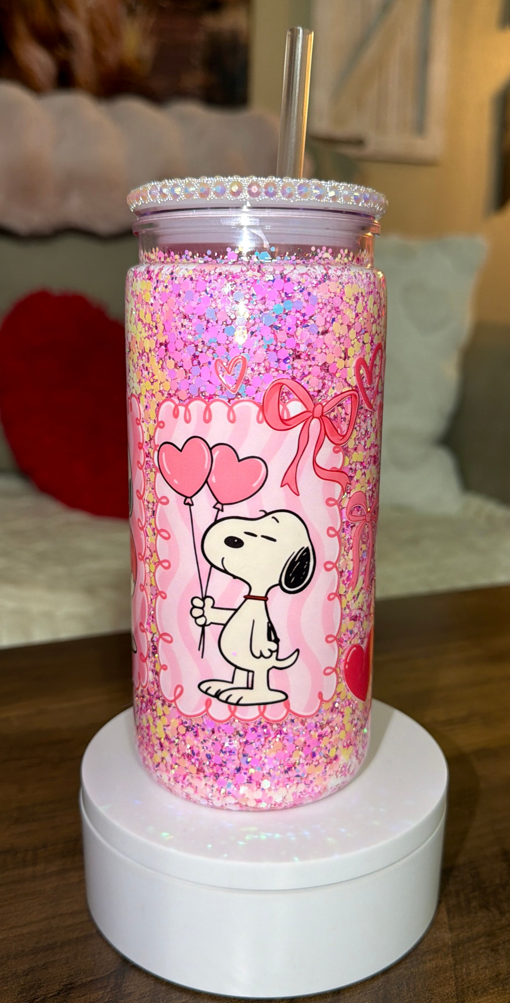 Cute Dog Snowglobe Tumbler