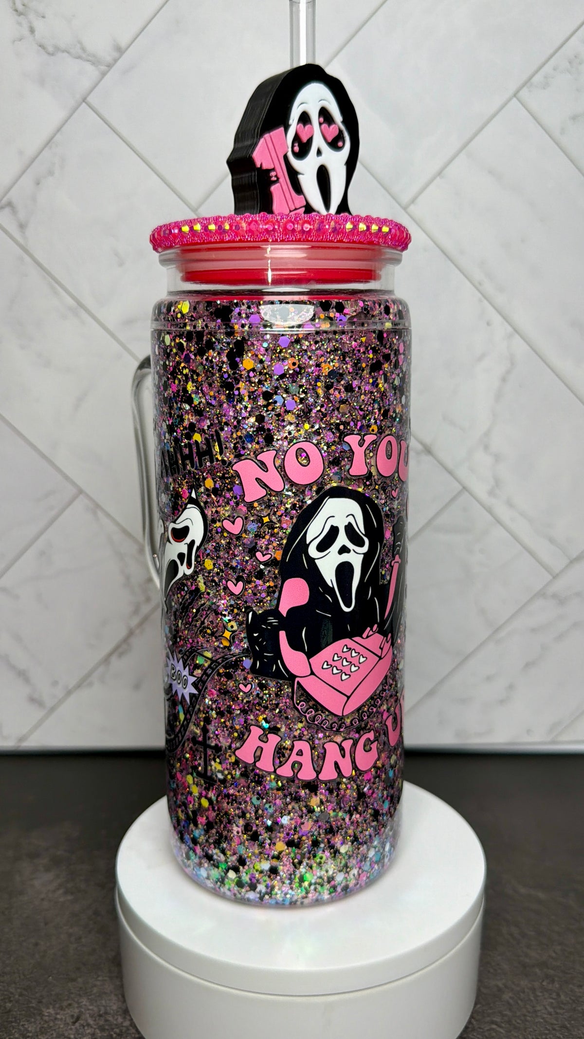 Hang Up Snowglobe cup