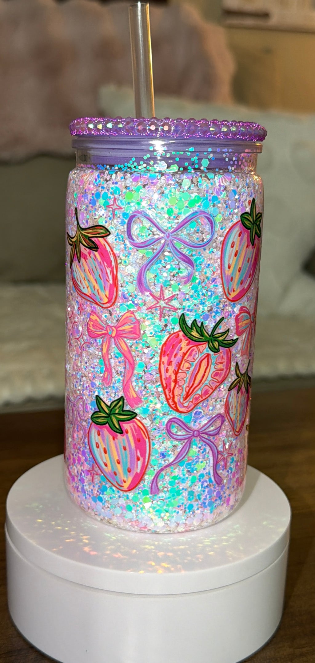 Strawberry Snowglobe cup