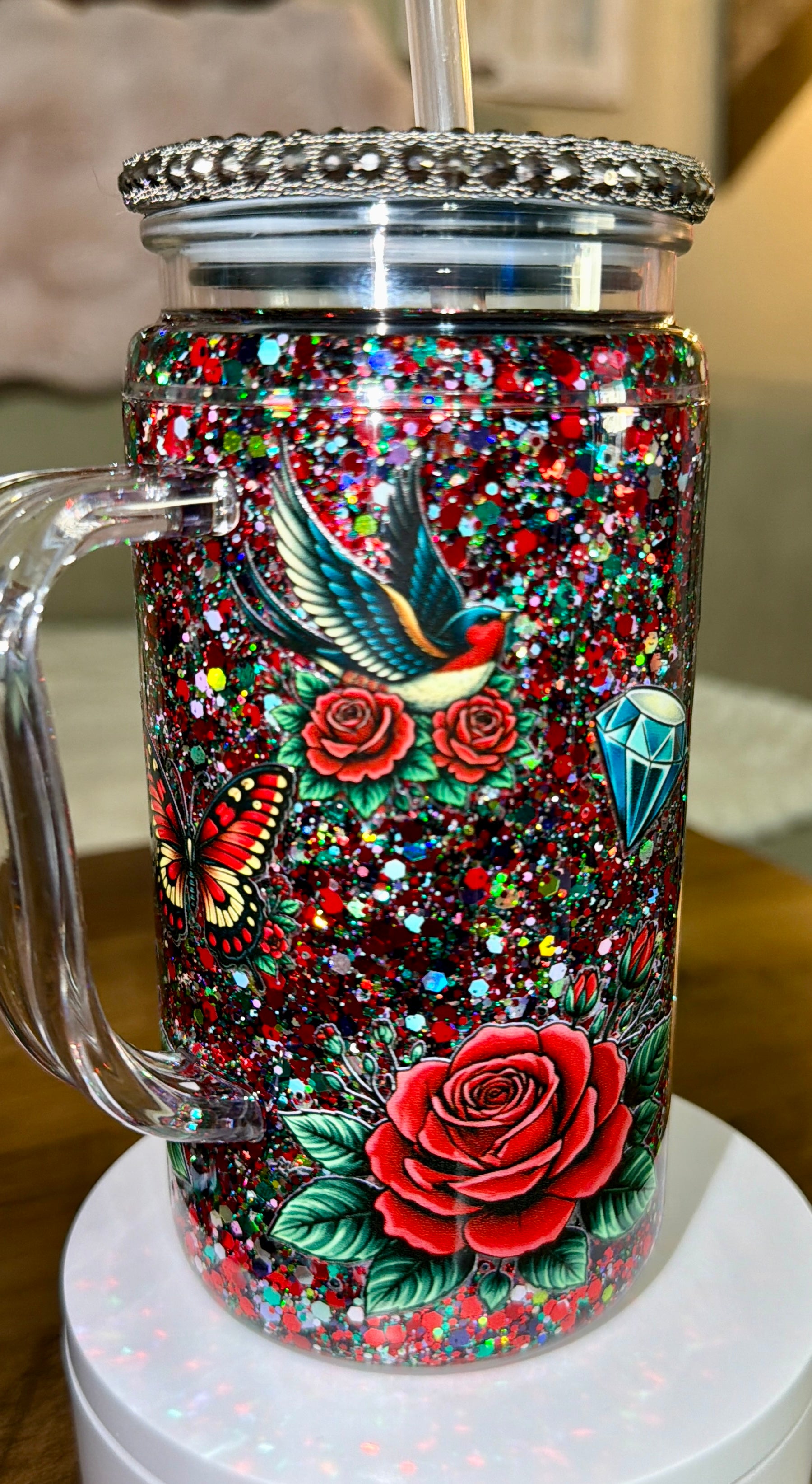 Cool Moms Have Tattoos Snowglobe Cups
