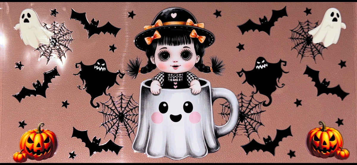 Cute gothic girl UVDTF Cup Wrap