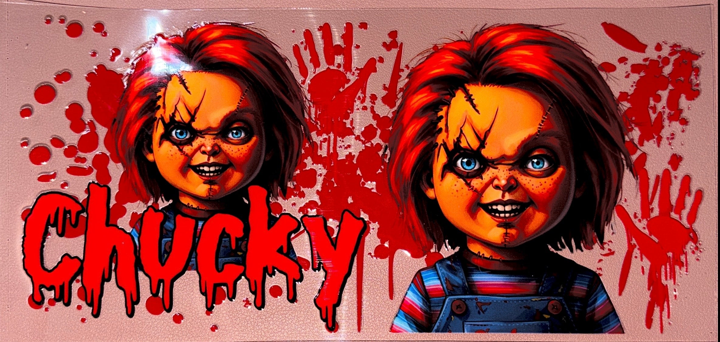 Scary Doll UVDTF Cup Wrap