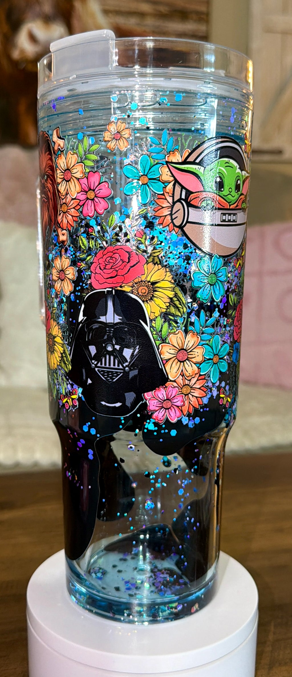 Galaxy inspired lava tumbler