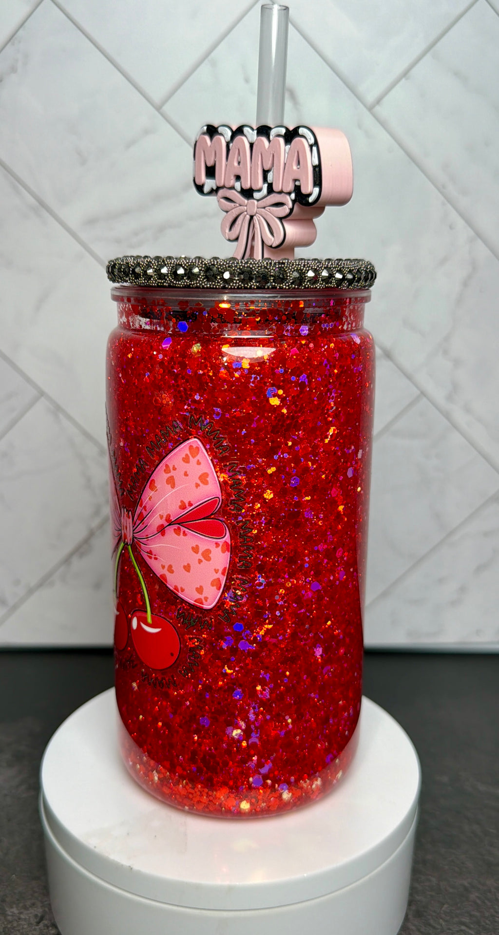 Cherry Mama Snowglobe