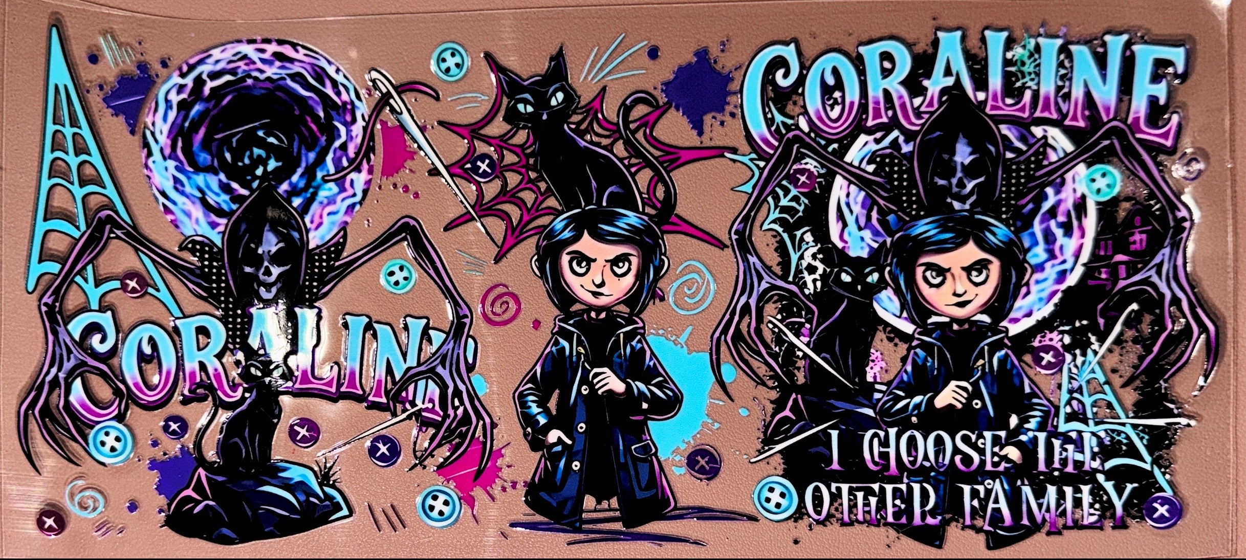 Gothic Girl UVDTF Cup Wrap