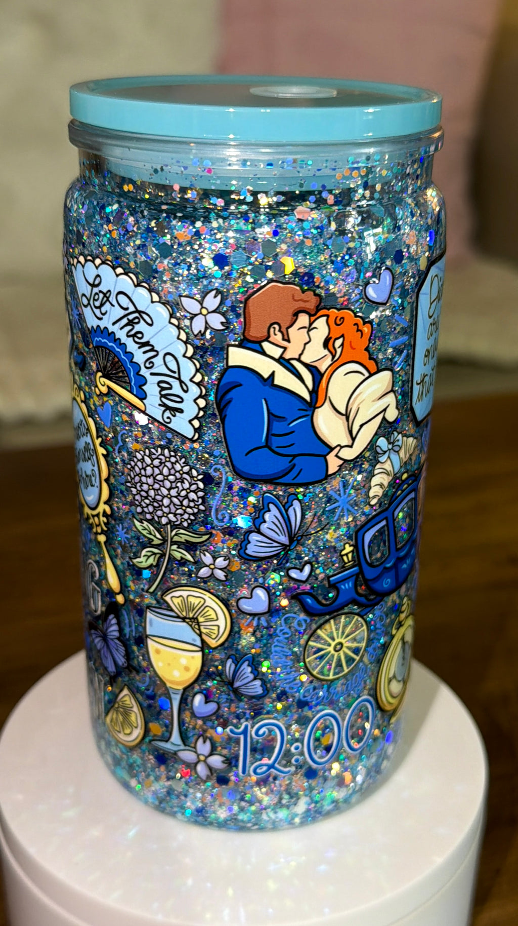 Bridgerton Inspired Snowglobe Cup