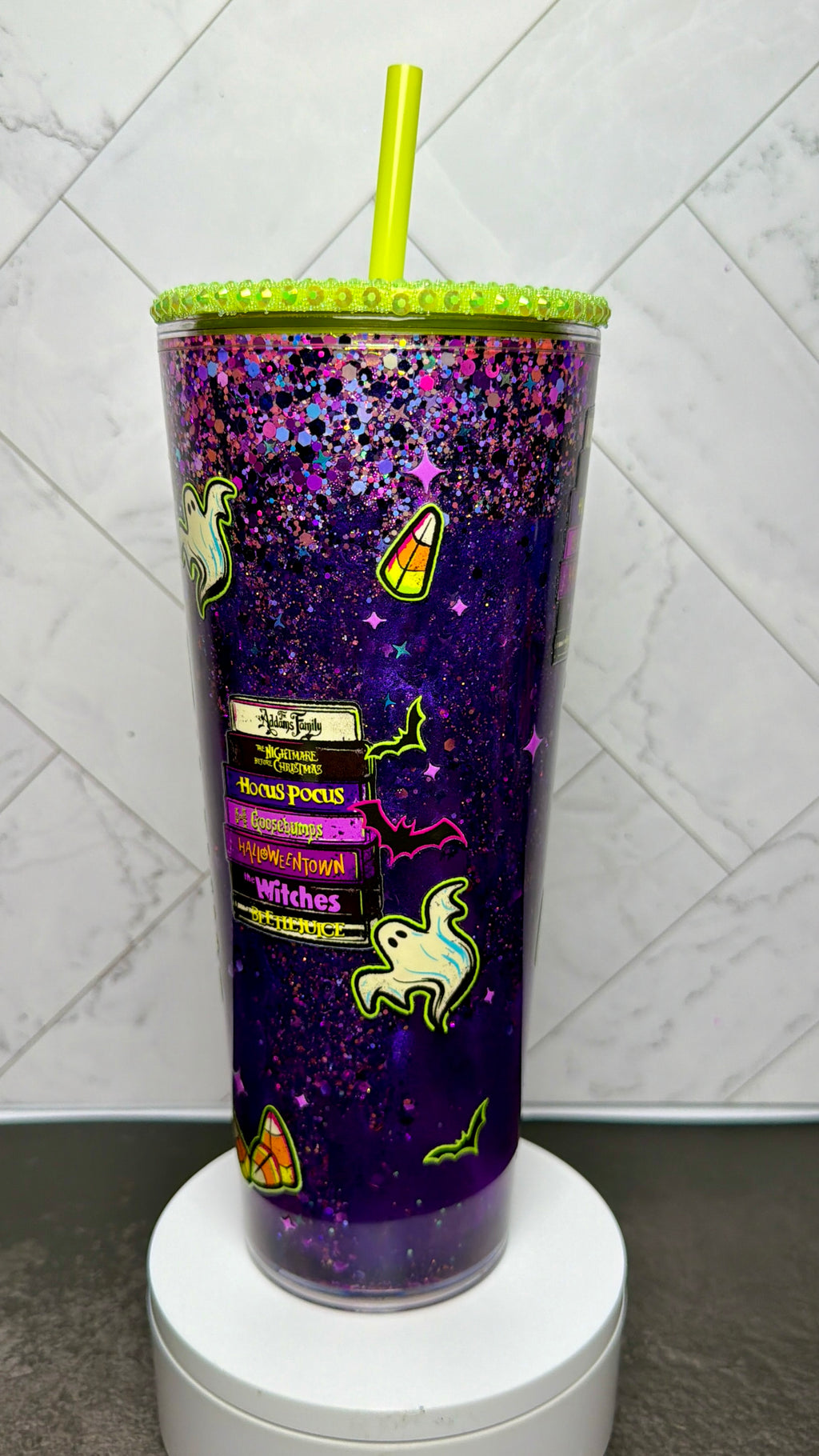 Spooky Movies Waterfall Snowglobe Cup