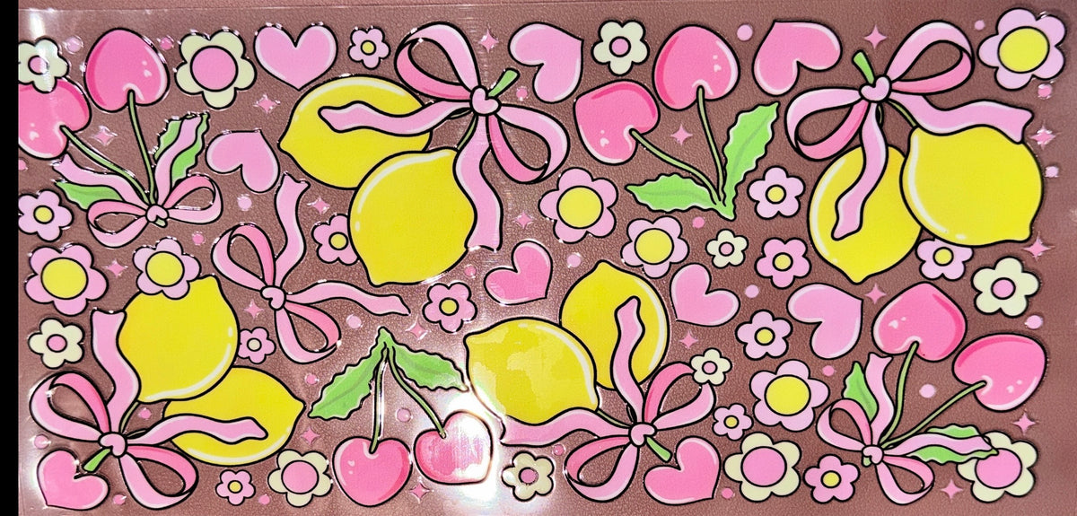 Lemons and Bows UVDTF Cup Wraps