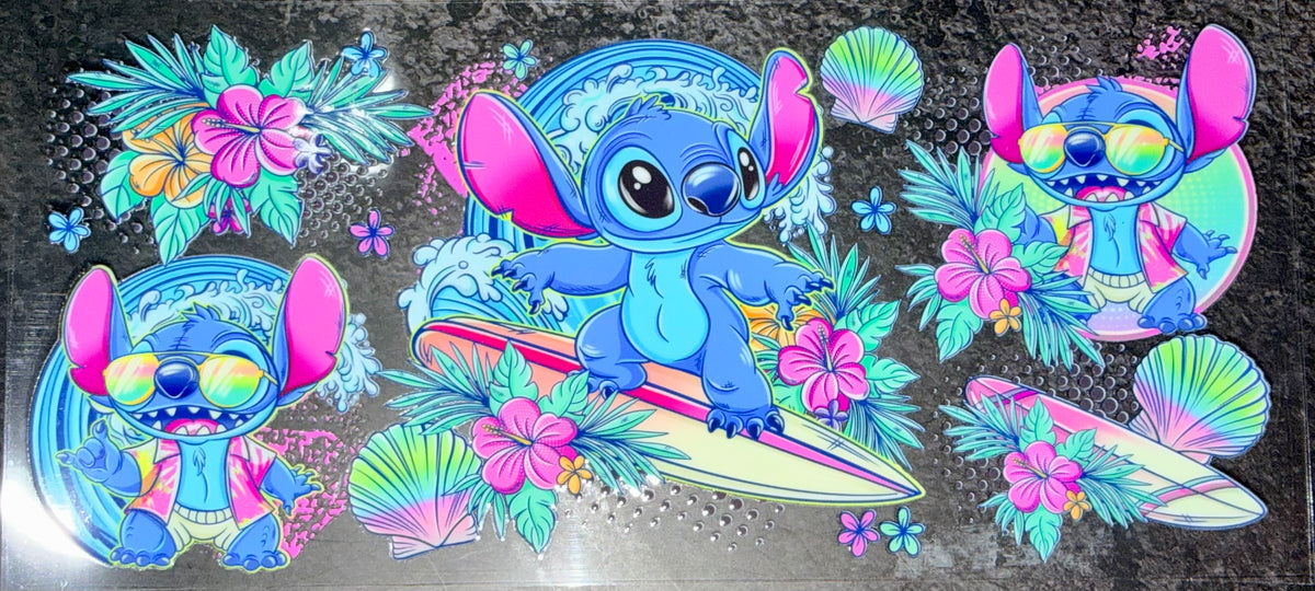 Surfs Up UVDTF Cup wrap