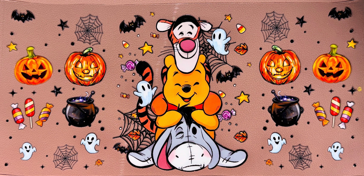 Cute Halloween Friends UVDTF Cup Wrap