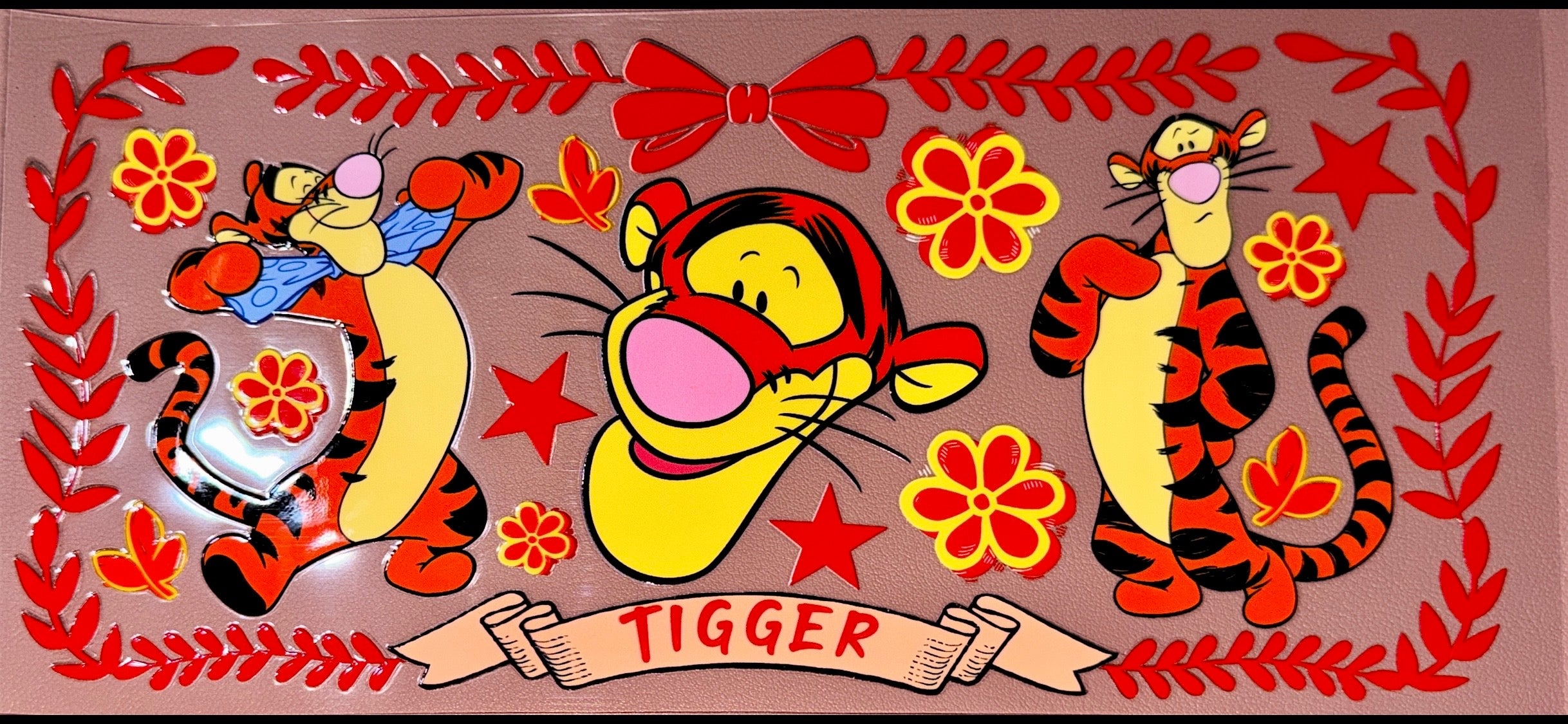 Orange Tiger UVDTF Cup Wrap