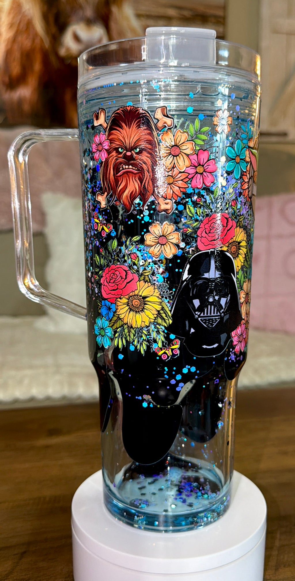 Galaxy inspired lava tumbler