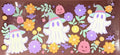 Cute Ghosts UVDTF Cup Wrap