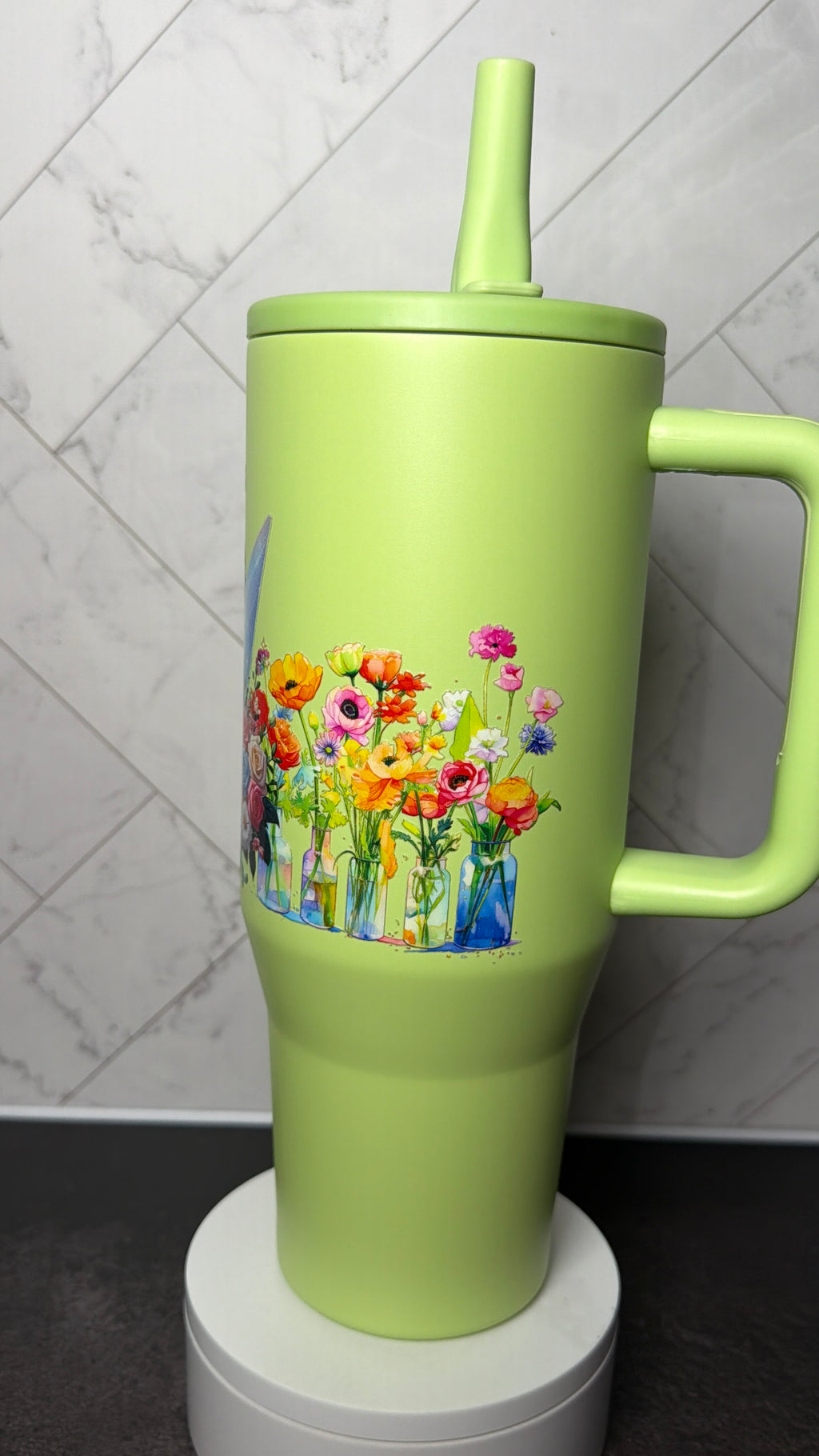 Enchanted Floral Fairy Stainless Steel Tumbler