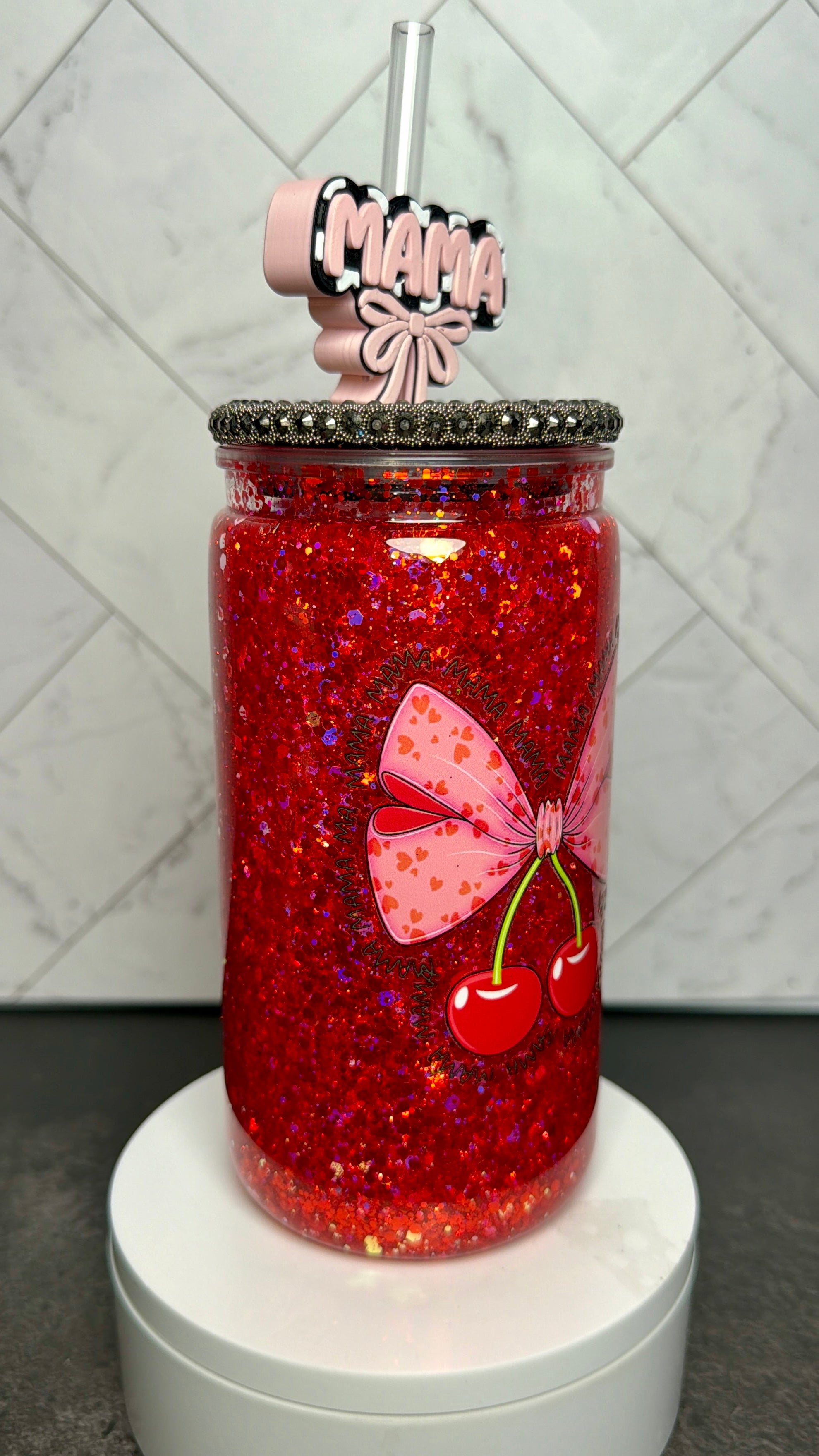 Cherry Mama Snowglobe