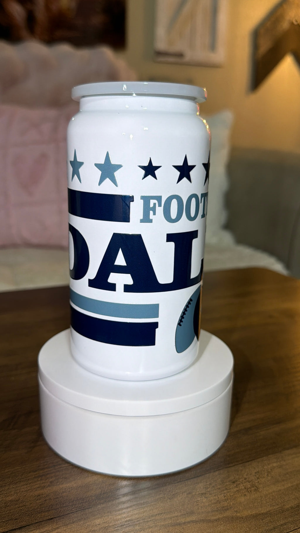 Football inspired tumbler