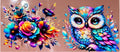 Floral Owl UVDTF Cup Wrap
