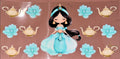Teal Princess UVDTF Cup Wrap
