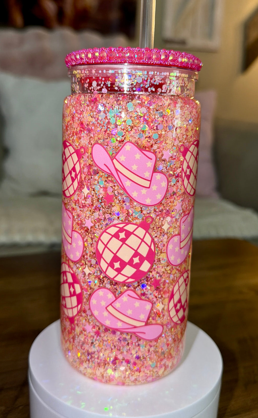 Disco Cowgirl Snowglobe Cup