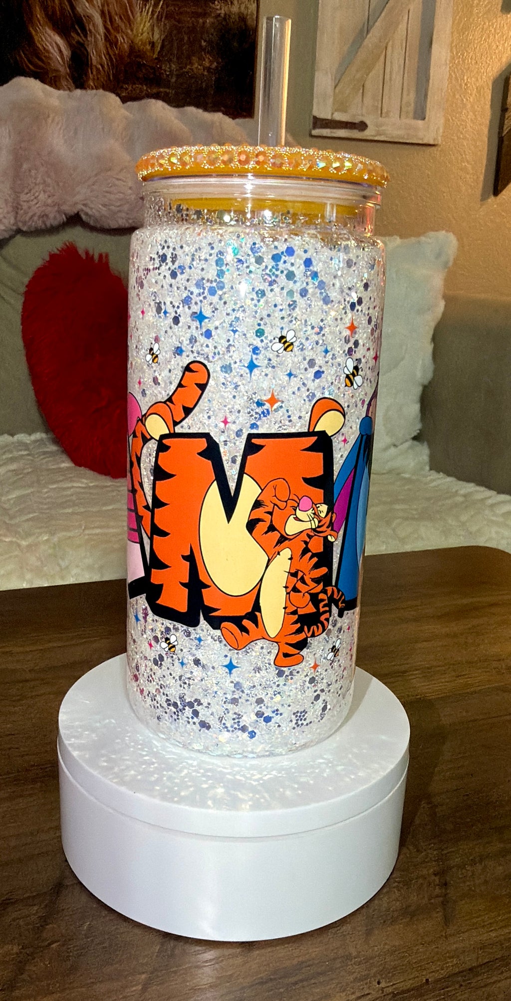 Custom Snowglobe tumbler