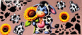 Cow Print & Sunflowers UVDTF Cup Wraps