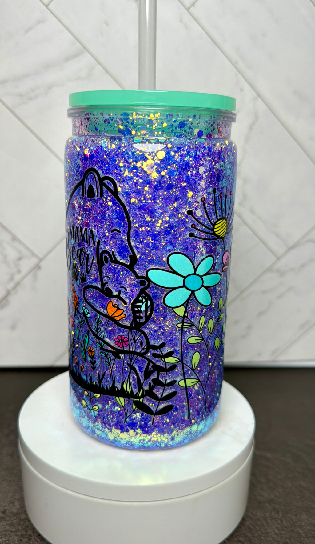 Mama Bear Snowglobe Cup