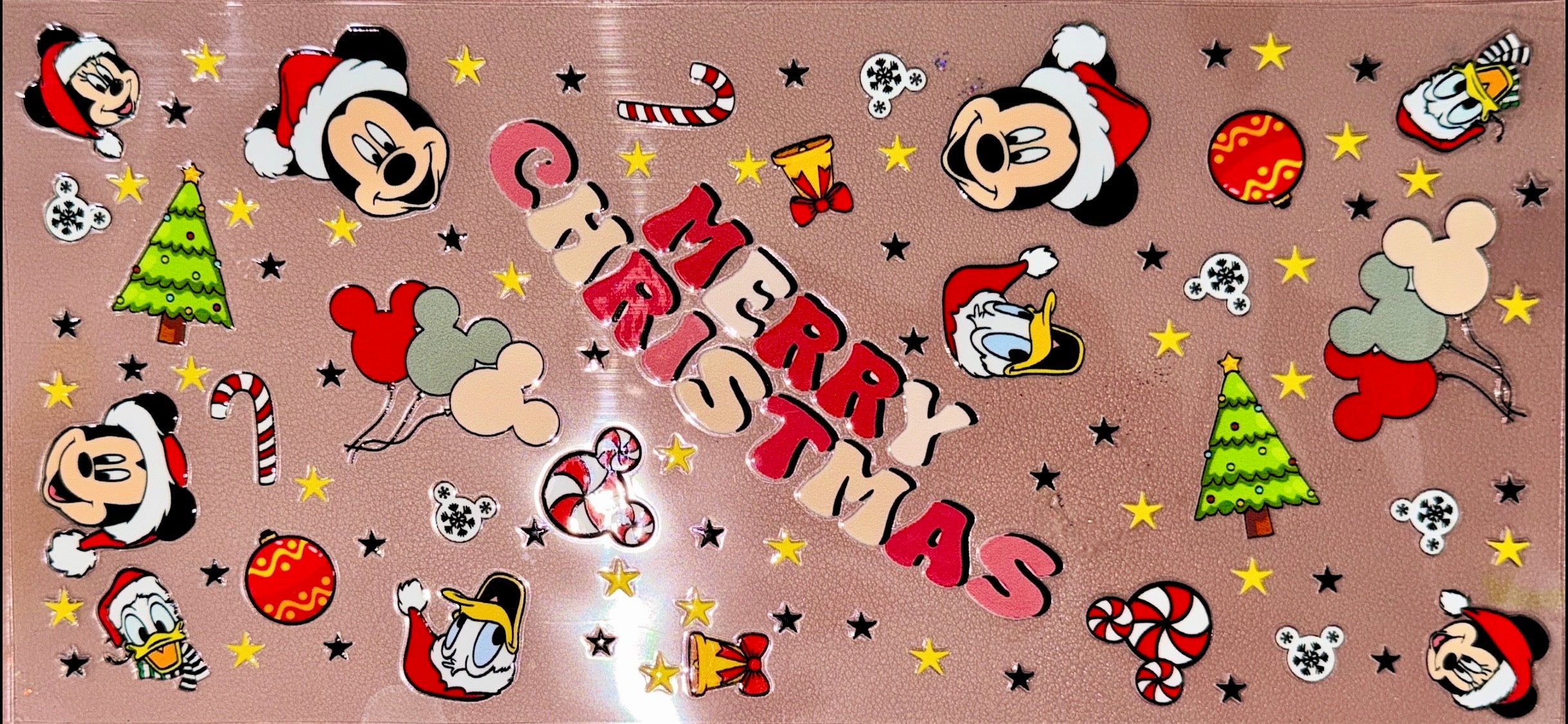 Merry Christmas UVDTF Cup Wrap