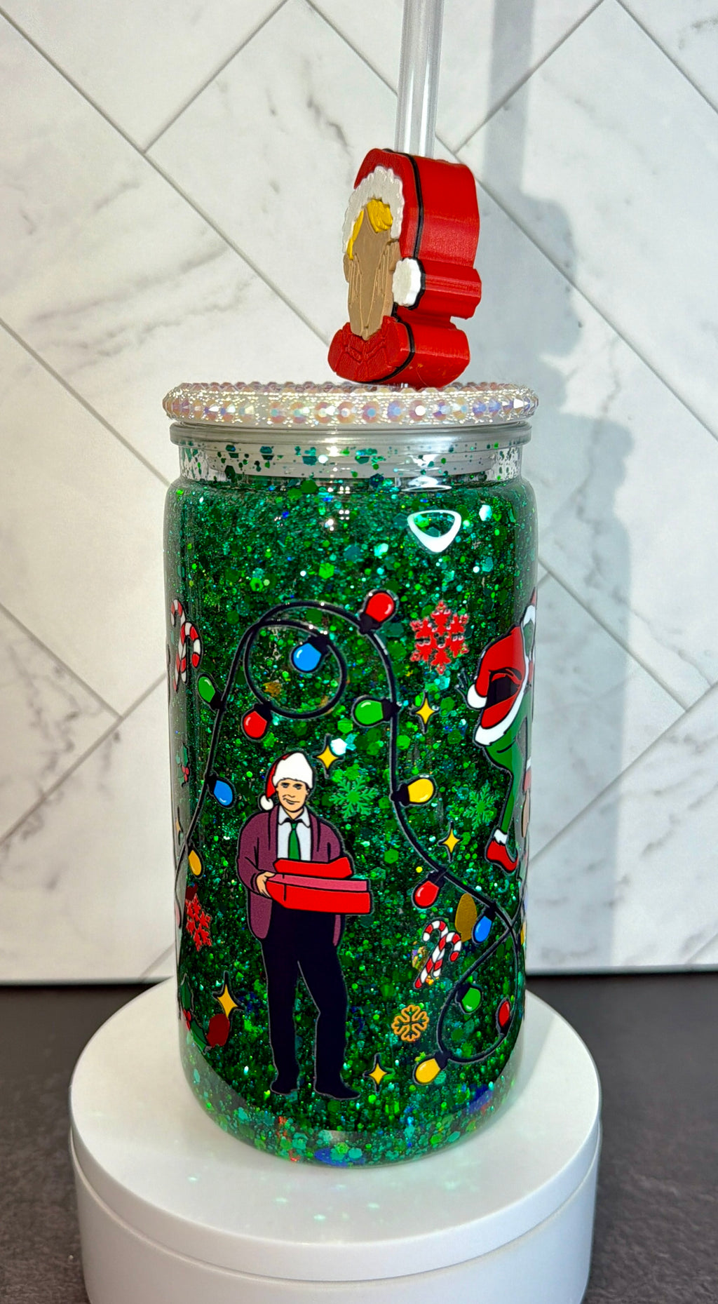 Classic Christmas Movie Inspired Snowglobe Cup