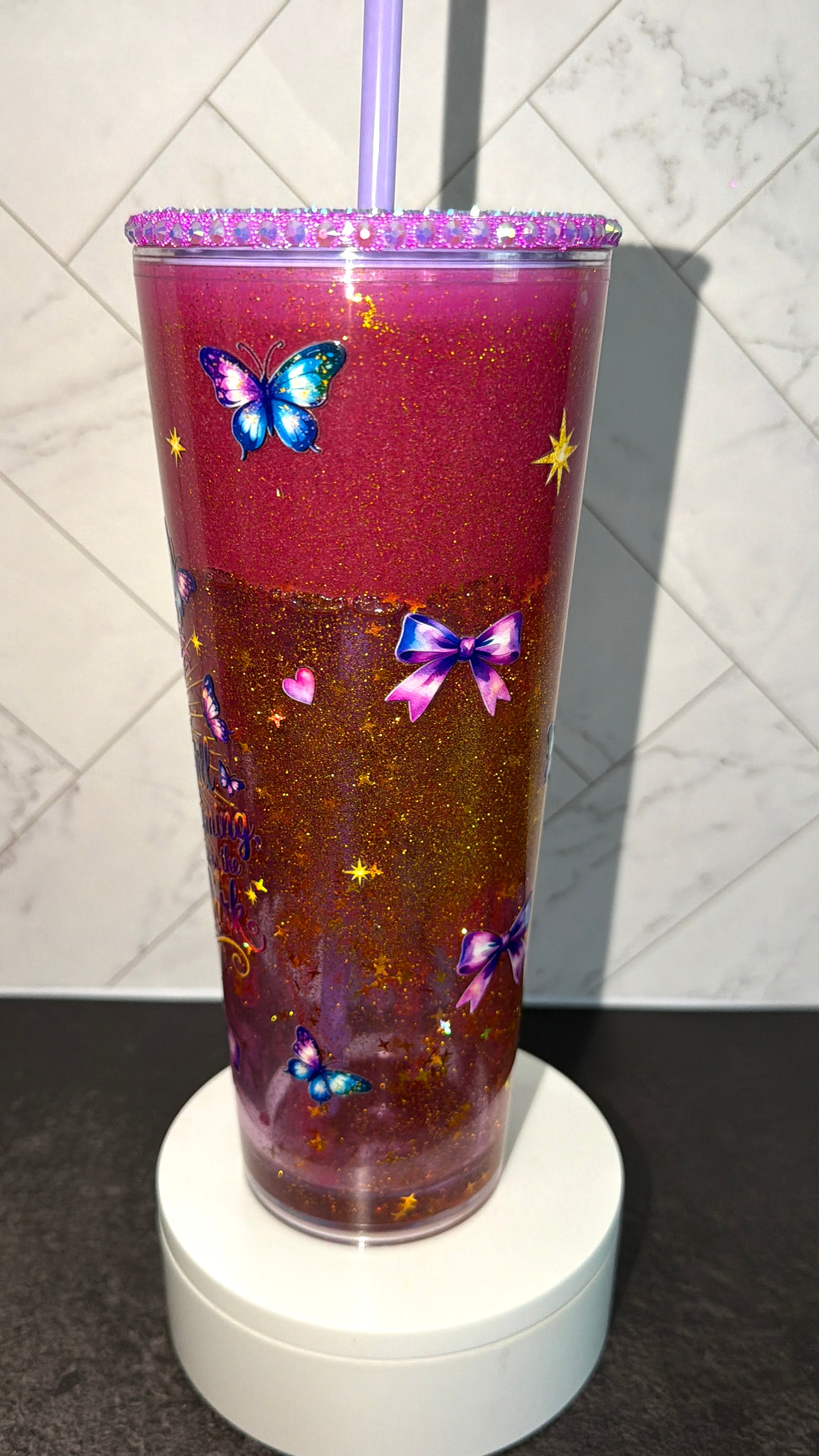 Blooming Hourglass Tumbler