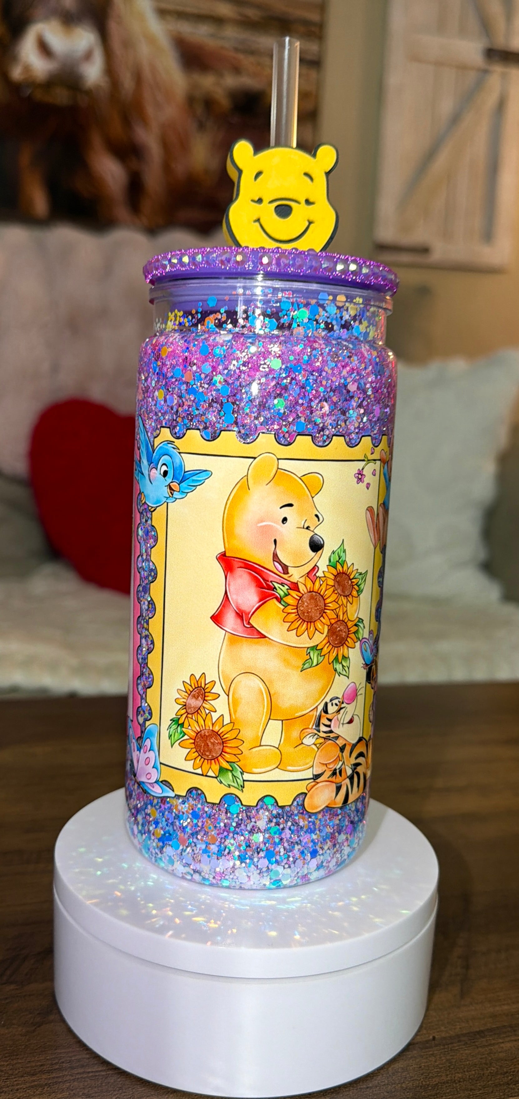 Sweet Honey Garden Glitter Tumbler