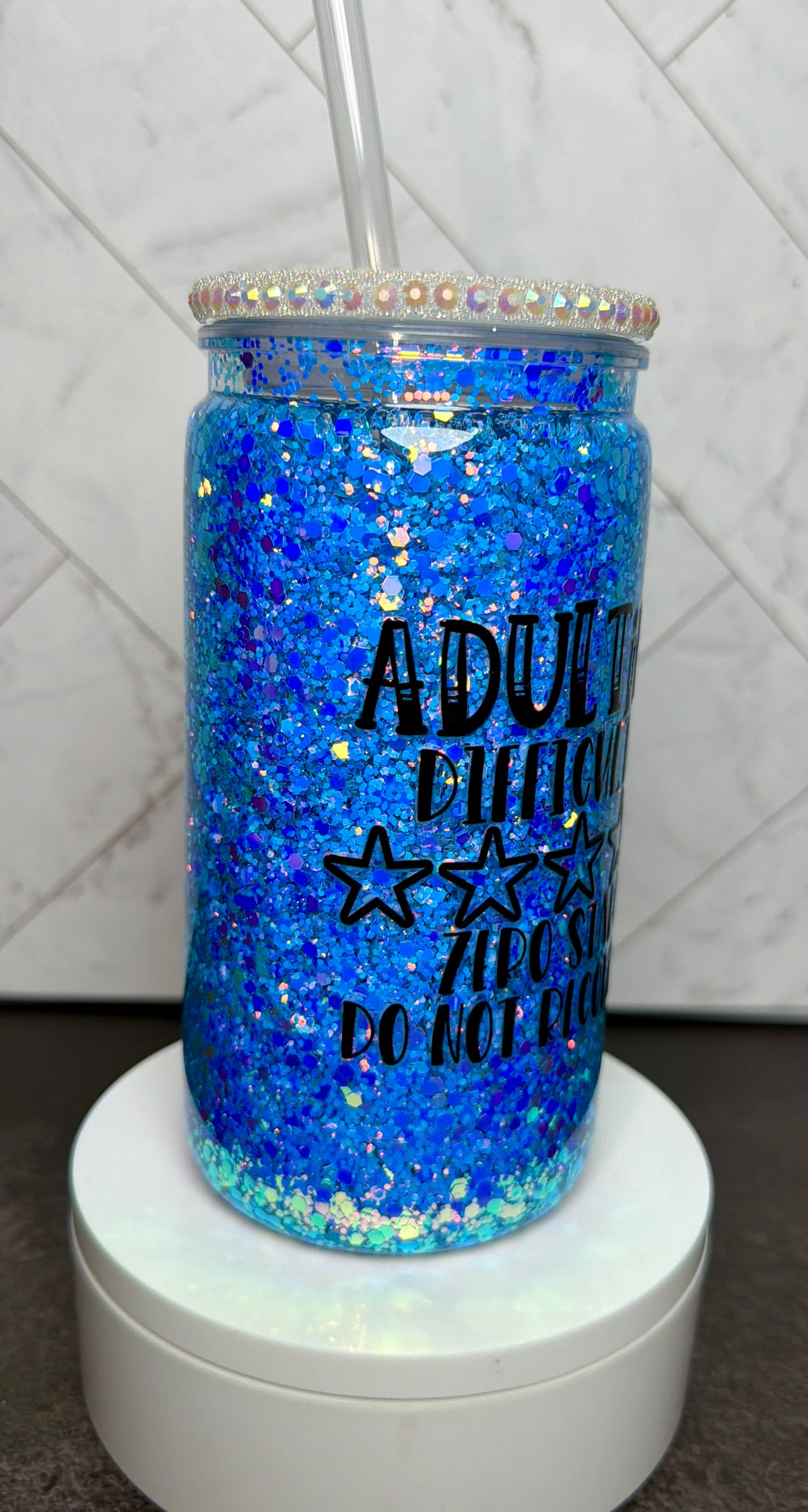 Adulting Snowglobe Cup
