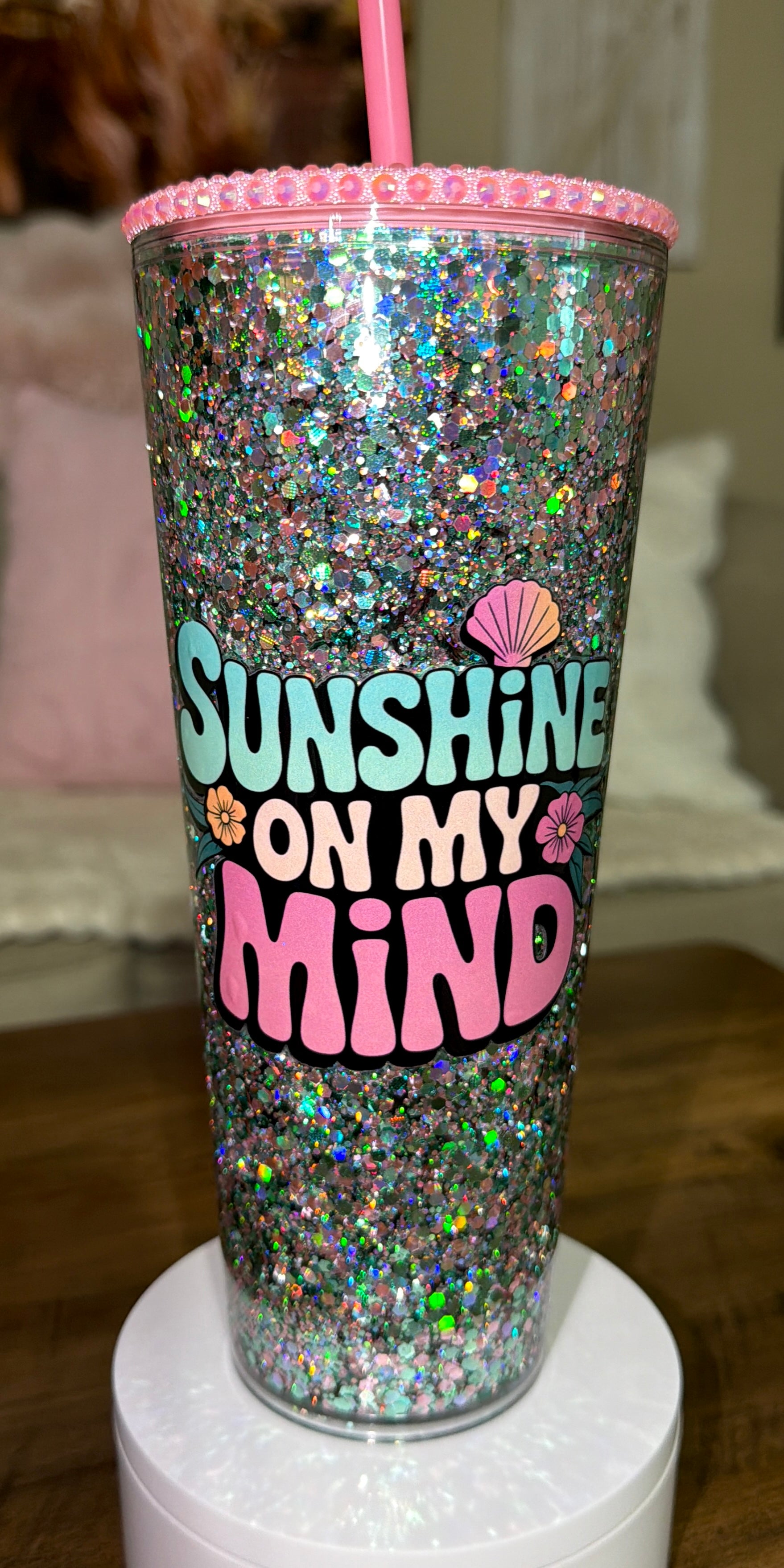 Beach Bum Snowglobe Cup