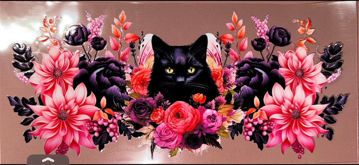 Black Cat UVDTF Cup Wrap